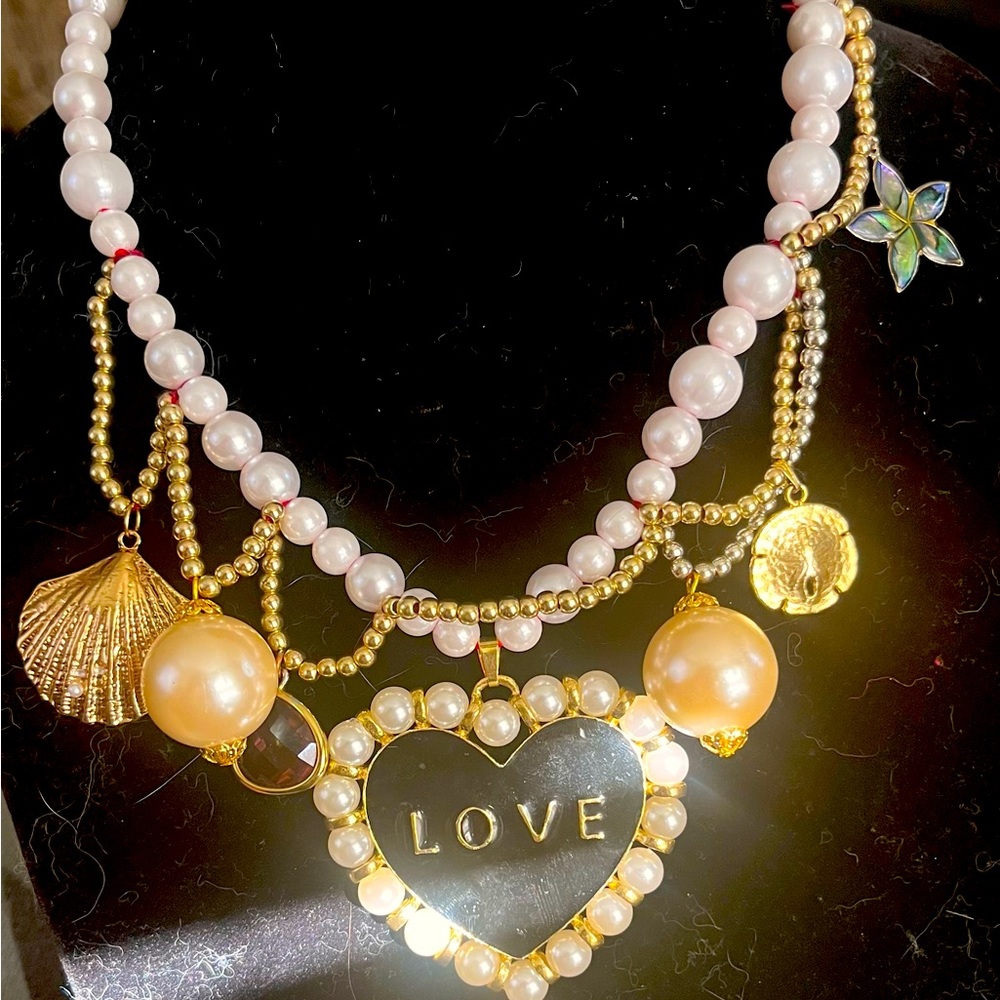 Handmade charm necklace